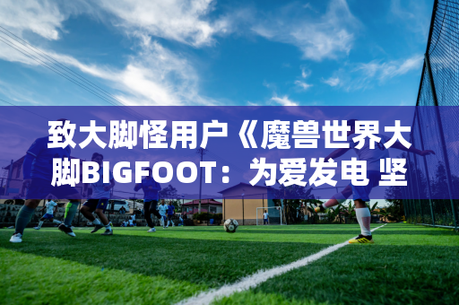 致大脚怪用户《魔兽世界大脚BIGFOOT：为爱发电 坚守与创新》的一封信！