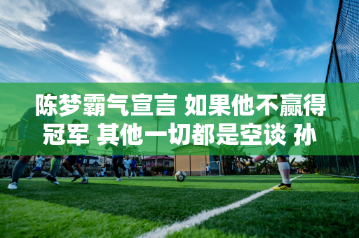 陈梦霸气宣言 如果他不赢得冠军 其他一切都是空谈 孙颖莎要注意哪些问题？