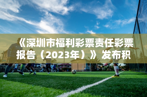 《深圳市福利彩票责任彩票报告（2023年）》 发布积极履行社会责任 推动福利彩票行业发展